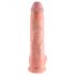 King Cock 10 duży dildo z jądrami (25 cm) - naturalny