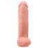 King Cock 12 duży dildo z jądrami (30 cm) - naturalny