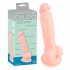 Medyczny silikonowy dildo (18 cm) - naturalny