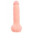 Naturalny prosty silikonowy dildo (20cm) - Medyczna jakość