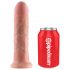 Pasek King Cock - dildo 8" - natura