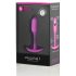 b-vibe Snug Plug 1 - różowy korek analny z obciążeniem (55g)