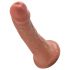 King Cock 6 dildo (15 cm) - brązowy