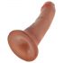 King Cock 6 dildo (15 cm) - brązowy