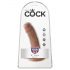 King Cock 6 dildo (15 cm) - brązowy