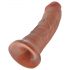 King Cock 8 Dildo (20 cm) - ciemny naturalny