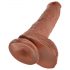 King Cock 10 - duży brązowy dildo 25 cm