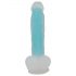 You2Toys Glow in the Dark - świecący dildo z przyssawką (niebieski)