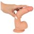 Realistixxx - realistyczny dildo z przylepną podstawą (22cm) - naturalny