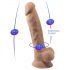 Silexd 7 - przyssawkowy dildo - 17,5cm (naturalny)