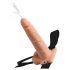 Fetyszowy strap-on 7,5 - realistyczny, ejakulujący dildo (naturalny)