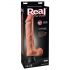 Real Feel Deluxe No.12 - realistyczny wibrator z jądrami (naturalny)