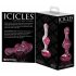 Icicles No. 75 – różowe serce, szklany analny plug