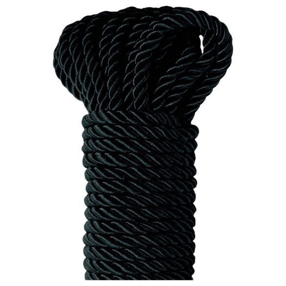 Fetish Silky Rope - 10m czarne liny do shibari