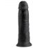 King Cock 10 - wielki czarny przyssawka dildo (25cm)