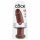 King Cock 10 - duży brązowy przyssawkowy dildo (25cm)