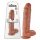 King Cock 11 - realistyczne dildo z przyssawką, 28 cm, ciemny odcień