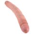 King Cock 12 Slim - realistyczne podwójne dildo (31cm) - naturalny