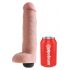 King Cock 10 - naturalny dildos z efektem sprysku (25 cm)