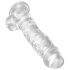 King Cock Clear 8 - długi dildos z przyssawką (20cm)