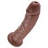 King Cock 8 Dildo (20 cm) - brązowy