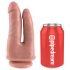 King Cock Podwójny Penetrator - realistyczny dildo (naturalny)