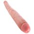 King Cock 16 Stożkowy - realistyczny podwójny dildo (41cm) - naturalny