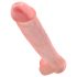 King Cock 15 - długi dildo z jądrami i przyssawką (38 cm) - naturalny