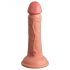 King Cock Elite 6 - realistyczny dildo z przyssawką (15 cm) - naturalny