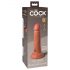 King Cock Elite 6 - realistyczny dildo z przyssawką (15 cm) - ciemny