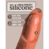 King Cock Elite 8 - przyssawkowy dildo (20cm) - ciemny naturalny