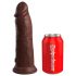 Król Cock Elite 8 – realistyczny dildo z przyssawką (20cm) – brązowy