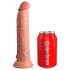 King Cock Elite 9 - realistyczny dildo z przyssawką (23 cm) - naturalny