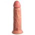 King Cock Elite 8 - realistyczny wibrator z przyssawką (20cm) - naturalny