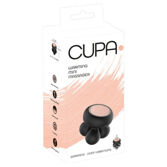 You2Toys CUPA Mini - podgrzewany wibrujący masażer (czarny)