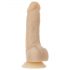 Naked Addiction Rotating 7 - akumulatorowy, obracający się wibrator (18 cm) - naturalny