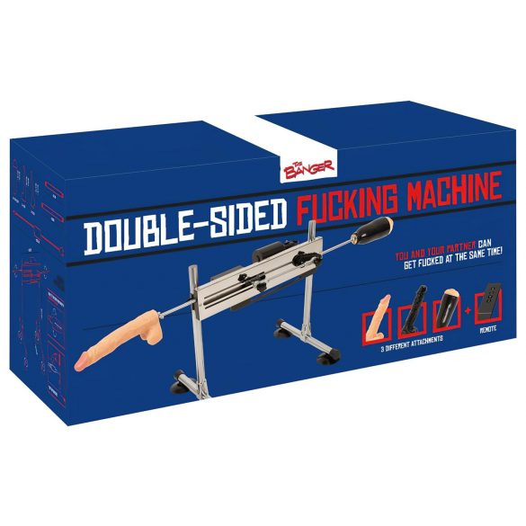 The Banger Machine Plus - podwójny sex machine z 2 dildo i sztuczną waginą