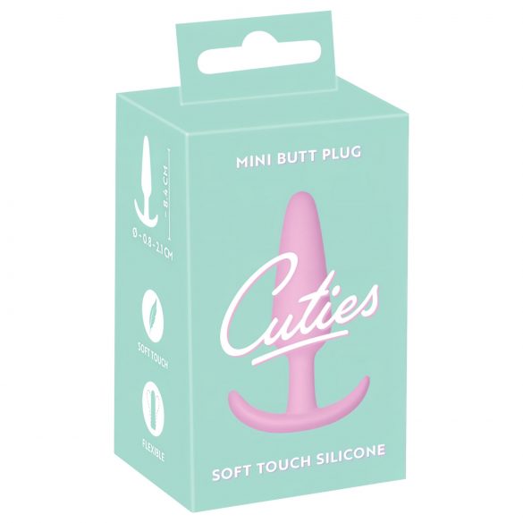 Cuties Mini Plug Analyczny - silikonowy korek - różowy (2,1 cm)