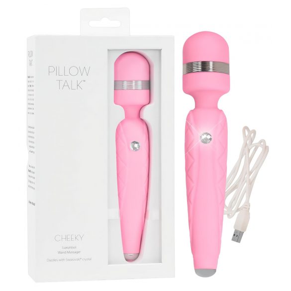 Różdżka Cheeky od Pillow Talk - różowy masażer wibracyjny