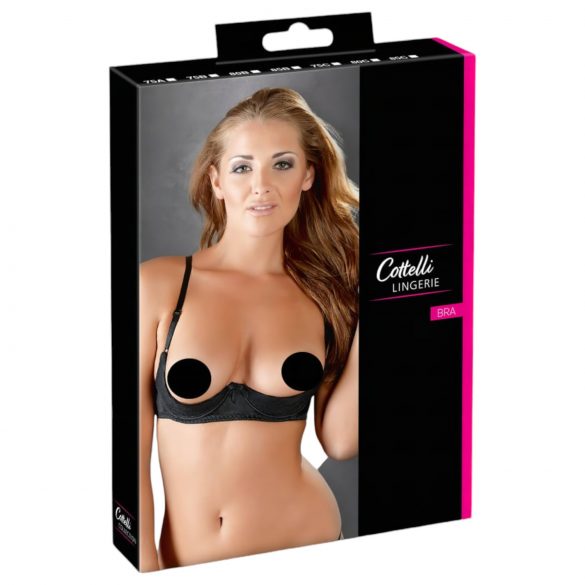 Cottelli - Podstawowy biustonosz typu push-up (czarny) - 85C