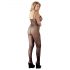 NO:XQSE - Bodystocking z wzorem po bokach - czarny