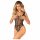 Obsessive B336 - przejrzyste, otwarte siateczkowe body (czarne) - S-L