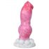 Różowy buldog - dildo 17cm dla odważnych!