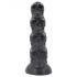 Potworny łowca - czaszkowy dildo - 22 cm (czarny)