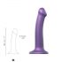 Strap-on-me Metaliczny Blask M - przyjazny dildo (fioletowy metalik)