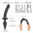 Strap-on-me Switch Semi-Realistic S - 2w1 silikonowy dildo (czarny)