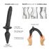 Strap-on-me Switch Realistic S - 2w1 silikonowy dildo (czarny)