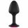 Dorcel Geisha Plug Ruby XL - analny plug z różowym kamieniem (czarny)