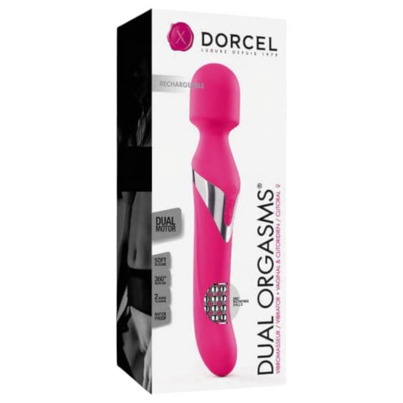 Dorcel Dual Orgasms - bezprzewodowy 2w1 masażer wibrator (różowy)