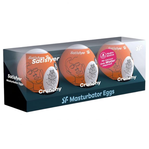 Satisfyer Egg Crunchy - zestaw jajek do masturbacji (3 szt.)